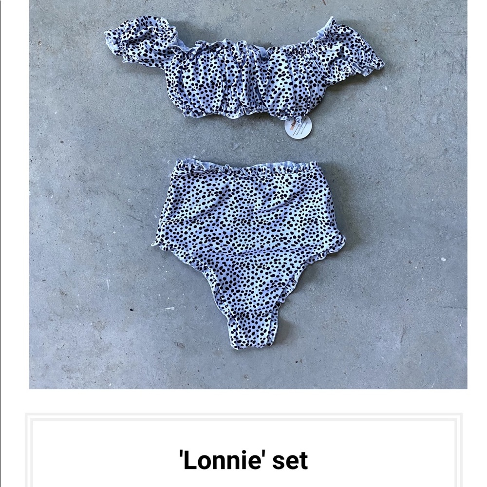 NWT SHESHOW black & white animal print bikini